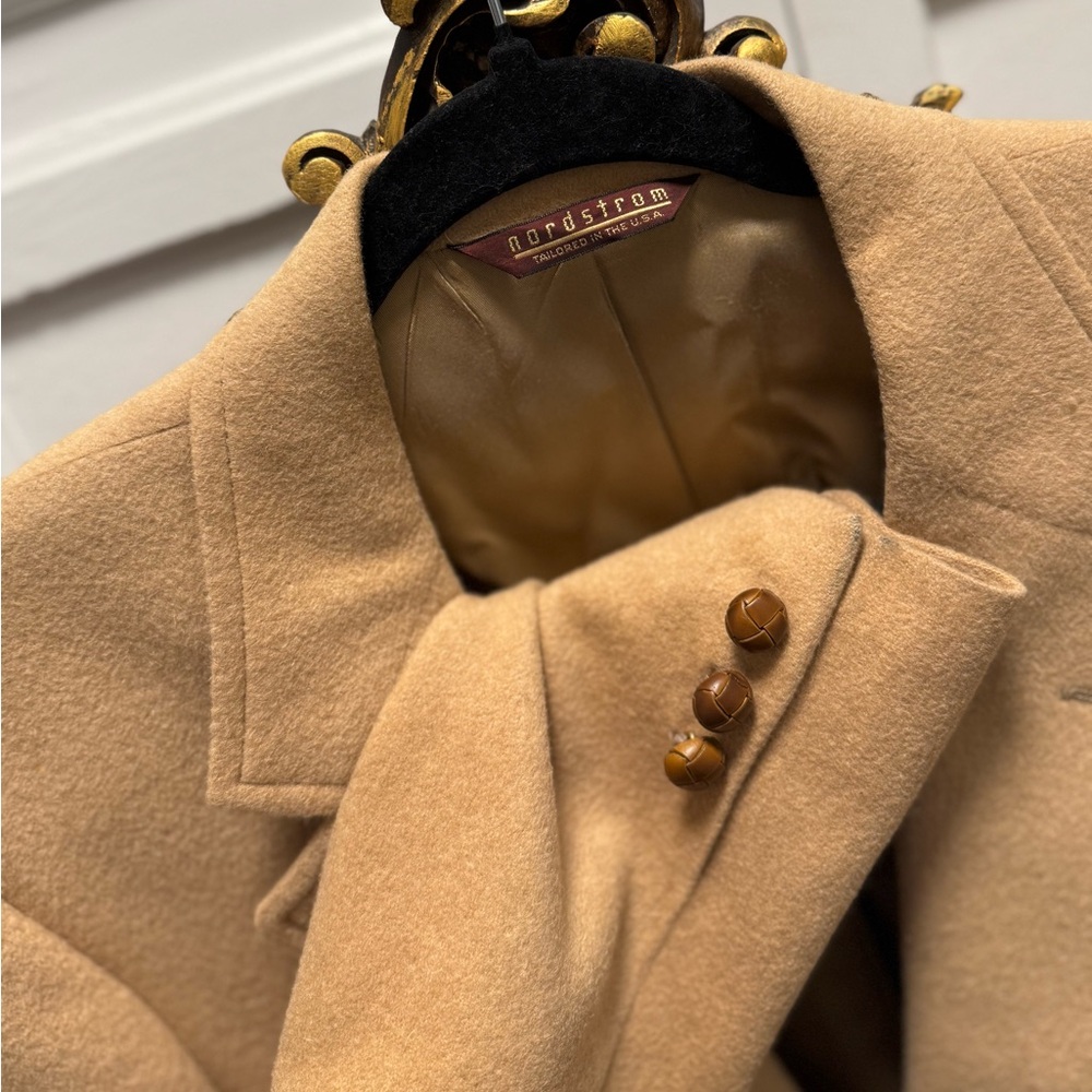 Vintage Nordstrom Men's Overcoat 100% Camel Hair